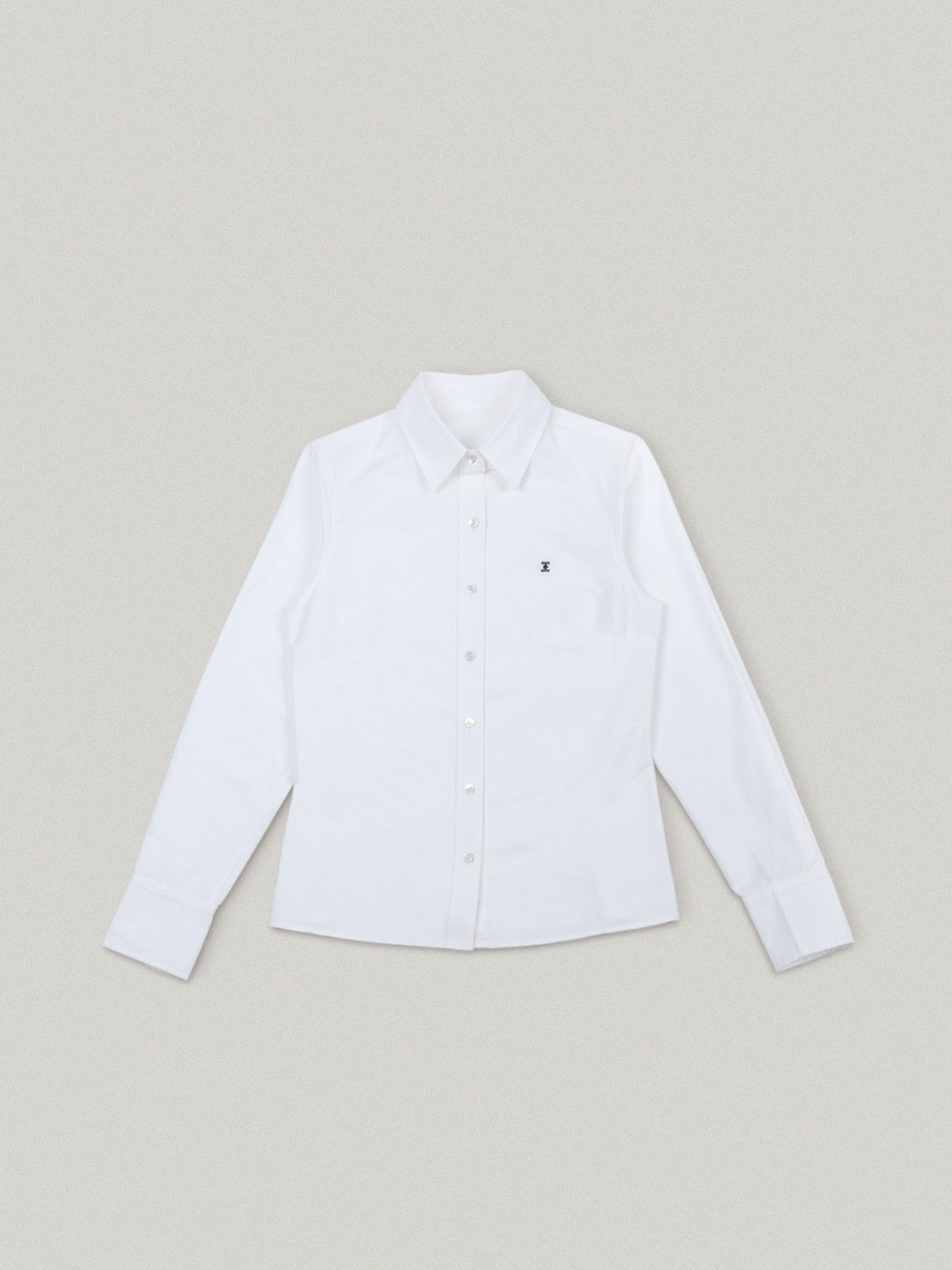 폴뉴아 Classic Logo Slim Line Shirt - White[10월 21일 순차출고 예약배송]