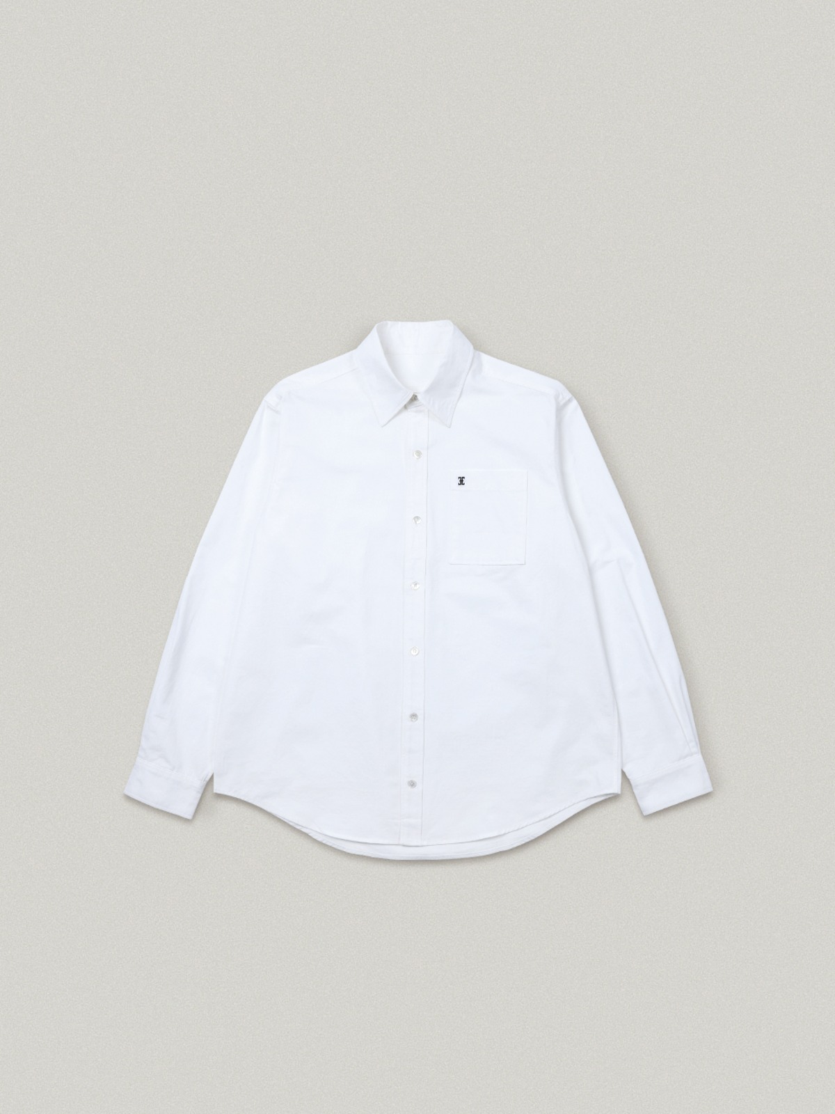 폴뉴아 Classic Logo Over Fit Pocket Shirt - White[10월 21일 순차출고 예약배송]