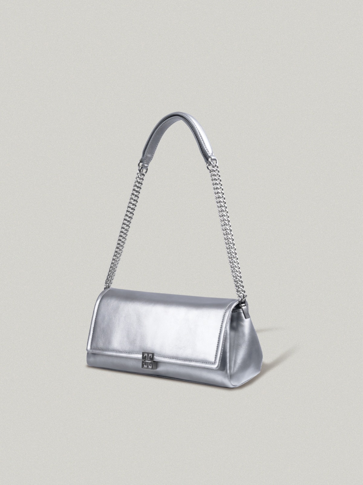 폴뉴아 Classic Logo Chain Bag Silver - crinkle[12월 19일 순차출고 예약배송]