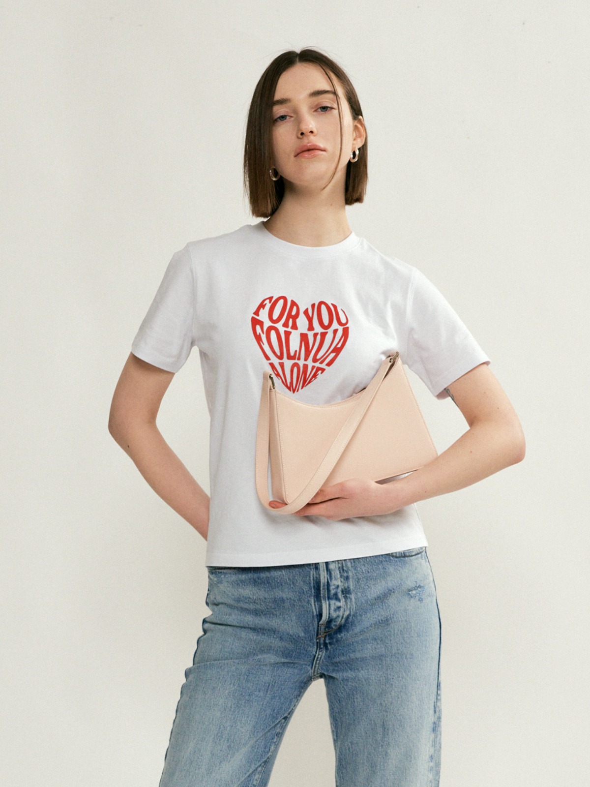 폴뉴아 HEART T-shirt in Red