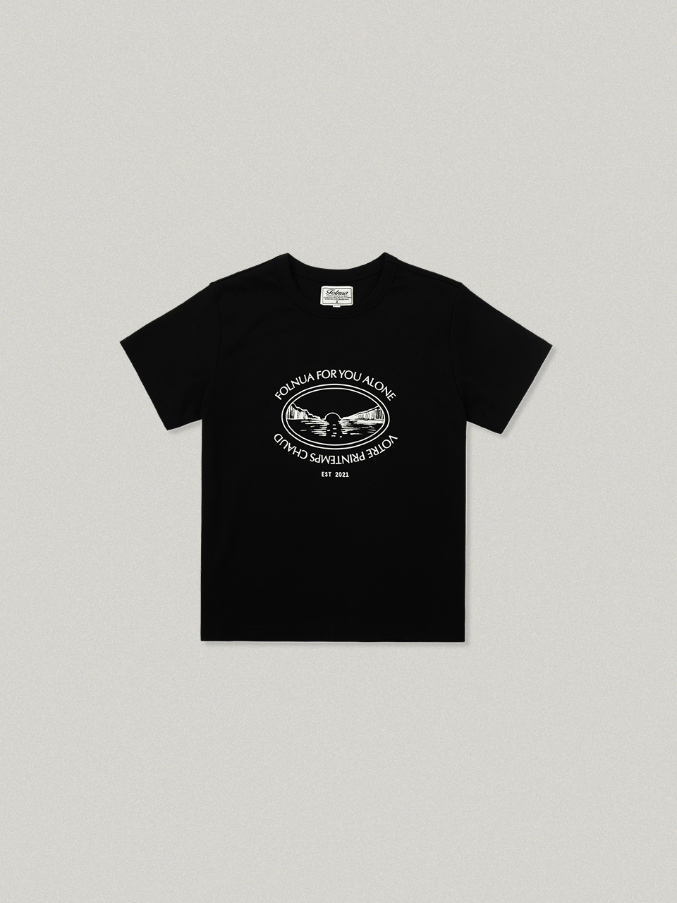Sunrise Half Sleeve T-shirt - black선라이즈 하프 슬리브 티셔츠[05월 22일 예약배송 순차출고]