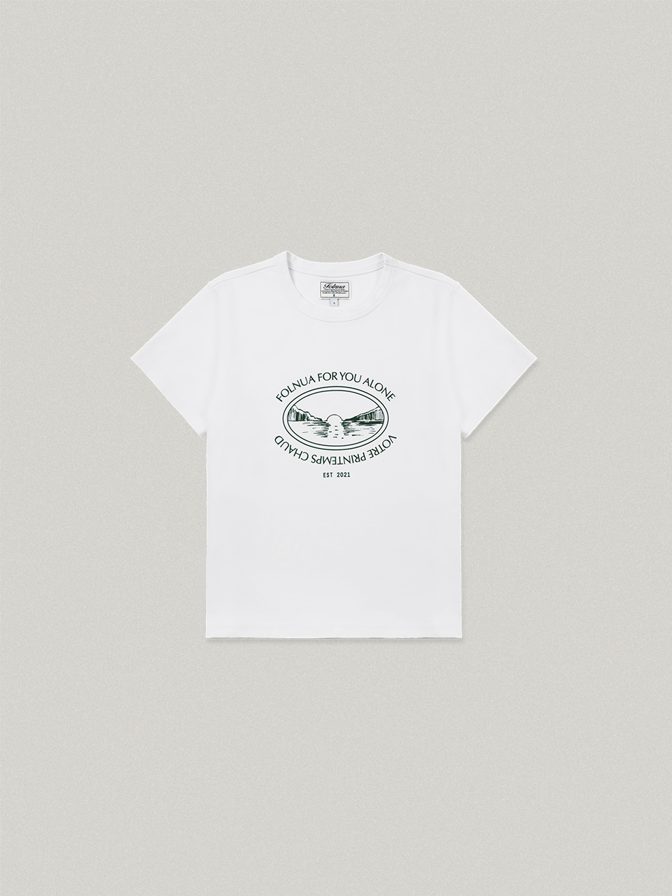Sunrise Half Sleeve T-shirt - white선라이즈 하프 슬리브 티셔츠