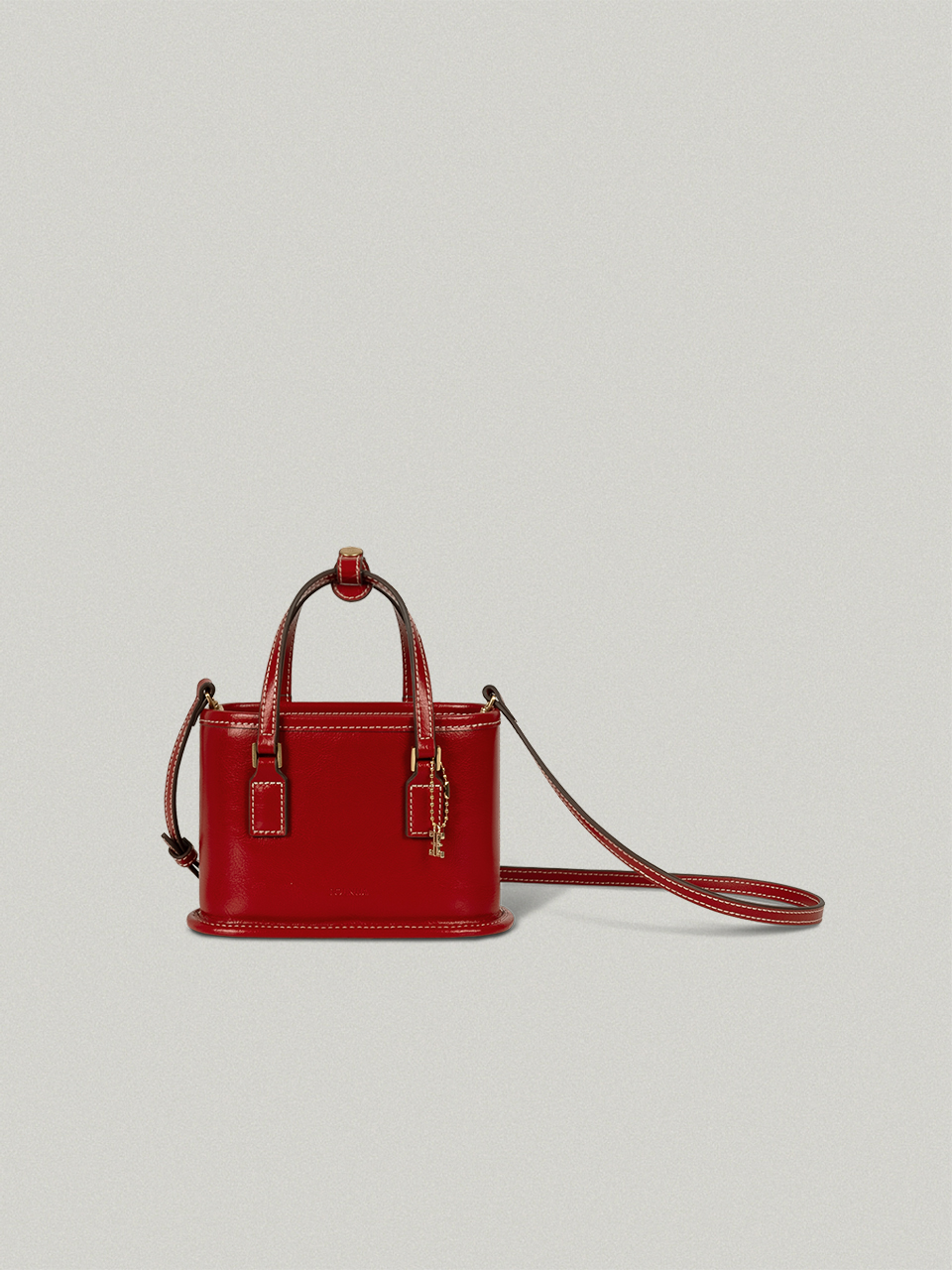 Petit Borough Bag Red - stitch