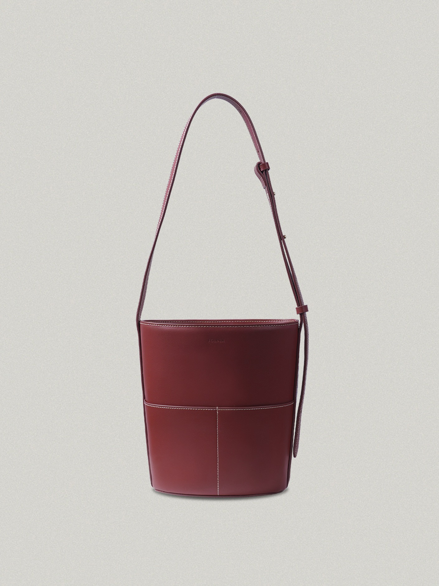 폴뉴아 Mini Bottle Bag Deep Red - Stitch
